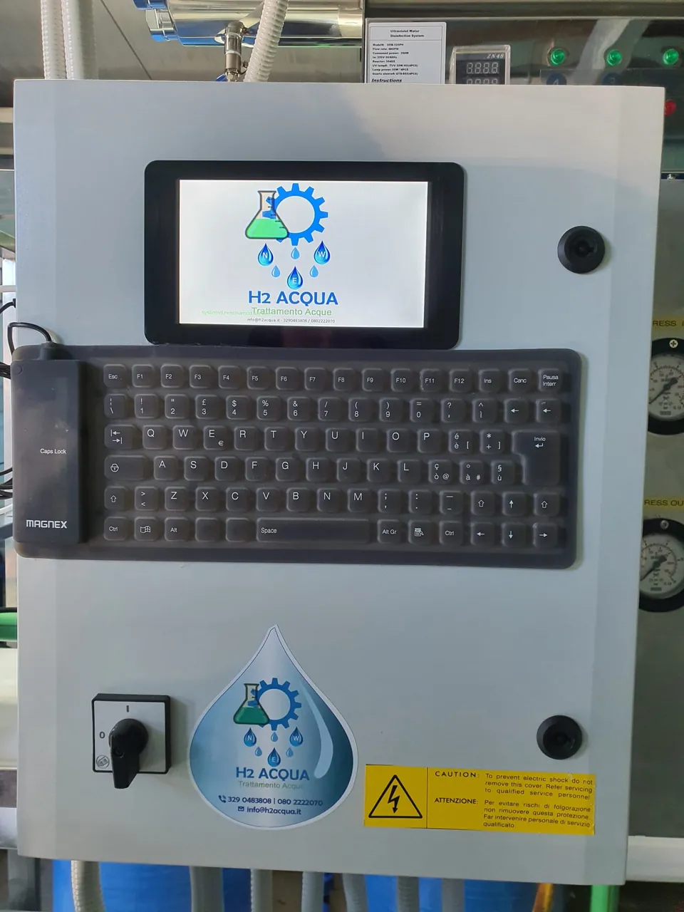 Quadro di gestione con touch-screen